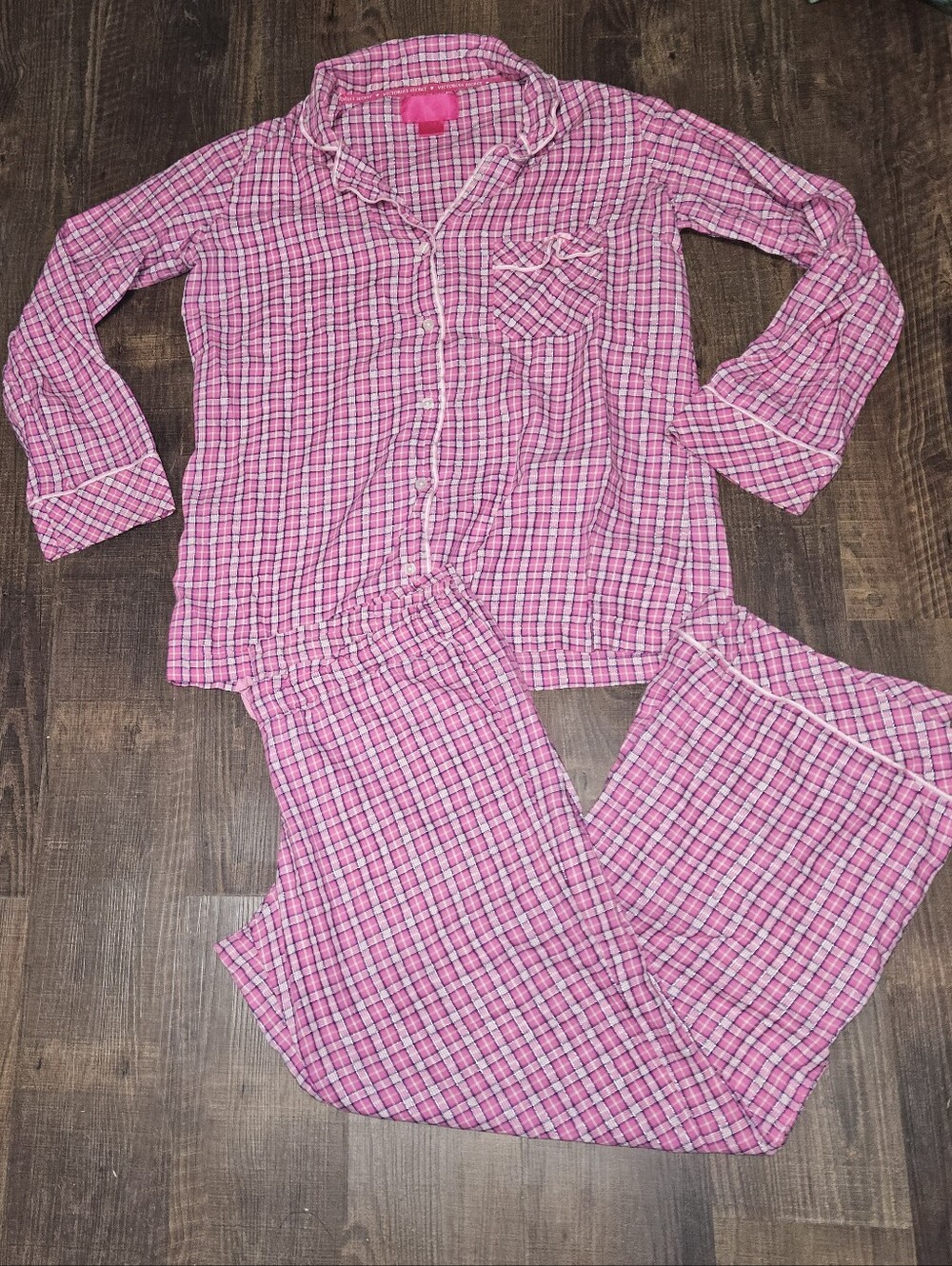 Victoria's Secret Plaid Pajama Set